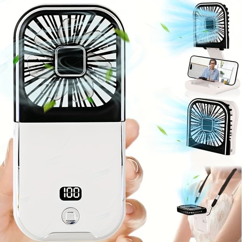 F30 Pro Rechargeable Portable Neck Fan – Powerful 3,000 mAh Battery