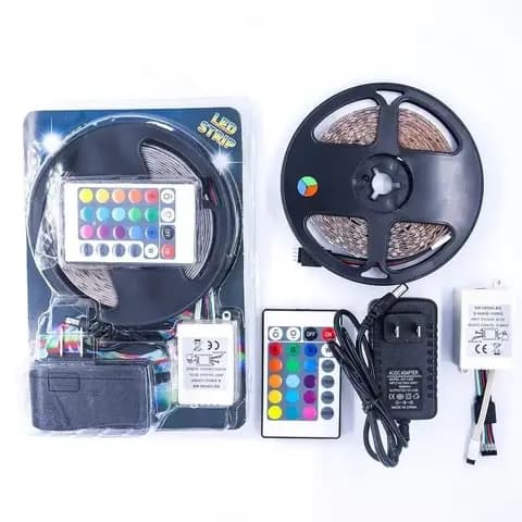 16 Feet Rgb Fixable Strip Light With Remote Control